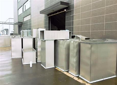 角鐵法蘭風管安裝